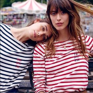 Madewell et Sézane Toi Avec Moi Long-Sleeve Tee